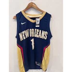 NWT Nike Zion Williamson #1 New Orleans Pelicans Swingman Jersey Men's 44 L Blue